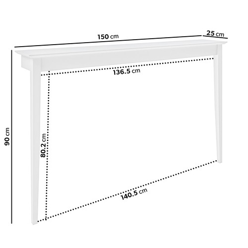 Large narrow white wall - large,