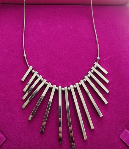 New silver tone geometric - new,