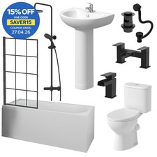 Complete Bathroom Suite Black