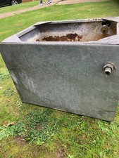Vintage galvanised water tank