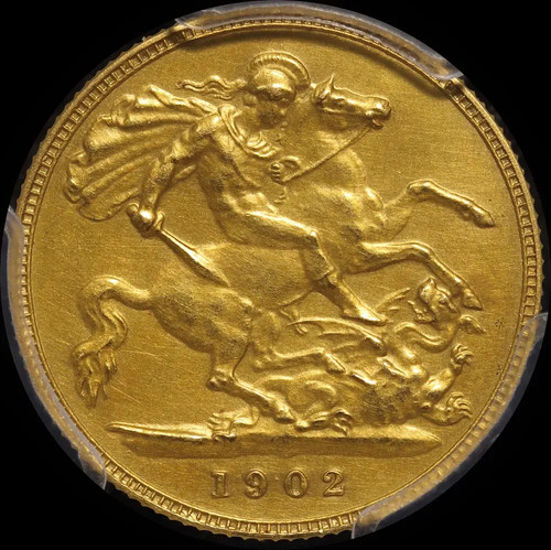 1902 gold proof half sovereign - 1902,