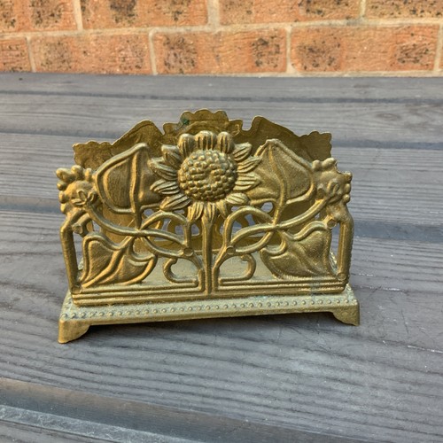 Brass letter rack - brass,