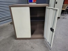 Used 2 Door Bisley Steel Storage Cupboard – Lockable Office Cabinet. UK  ?