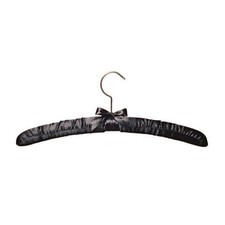 Black Padded Satin Hanger 41cm