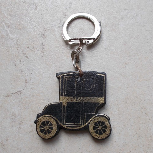 Vintage leather oldtimer car - vintage,