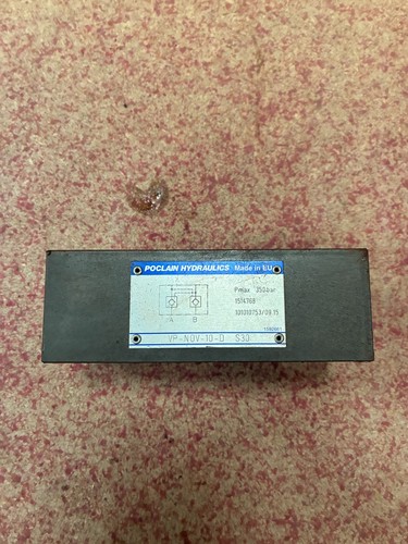 Poclain hydraulics check vale - check,