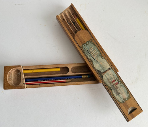 Vintage swivelling pencil case