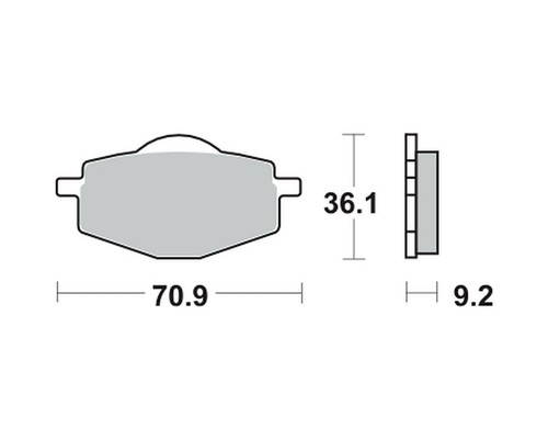 Brake pads trw mcb - pads,