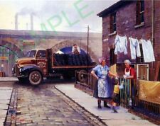 Leyland Comet coal lorry making a delivery free p&p UK