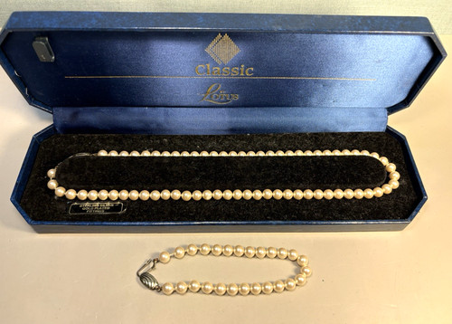 Simulated pearls and - simulated,