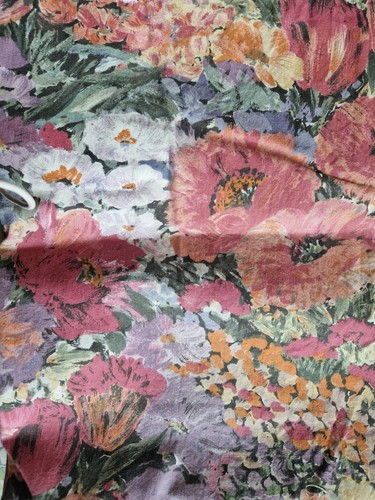 Vintage floral fabric - vintage,