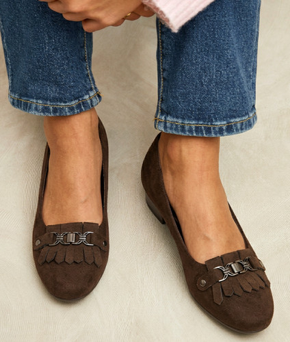 Ladies womens loafers low - low, heel