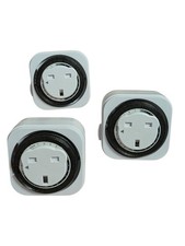 DEWENWILS Mechanical Indoor Timer Socket Switch, 13A / 3120W, CE Listed (3 Pack)