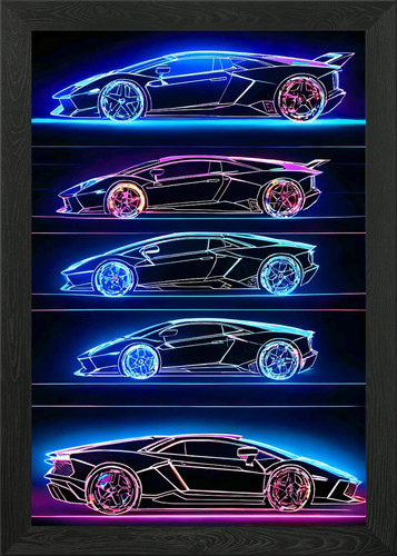 Lamborghini aventador framed - lamborghini,