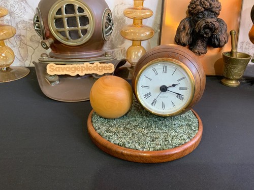 Vintage lawn bowls clock good - vintage, clock,