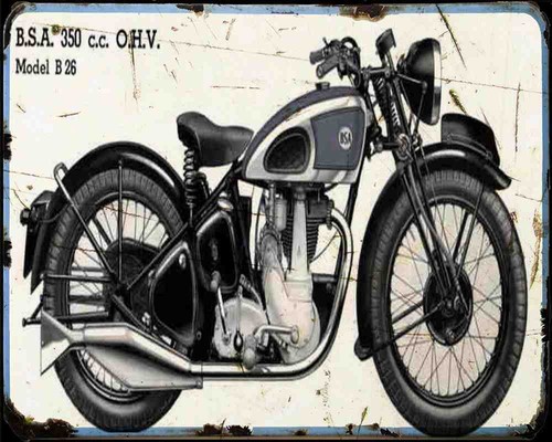 Bsa b26 photo print - bsa,