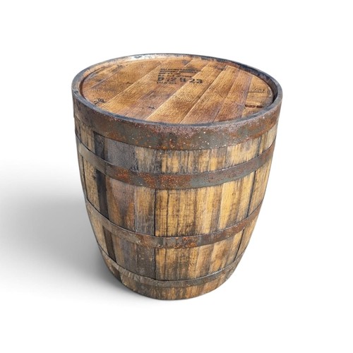 Tall oak whiskey barrel stand - tall,