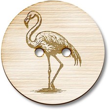 'Flamingo Standing' Wooden