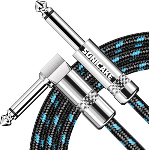 Braided guitar cable 10ft - braided,