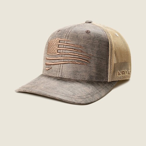 Ariat patriot flag trucker - flag, cap