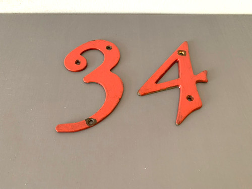 Salvaged vintage brass