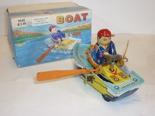Retro Wind Up Boy In Boat