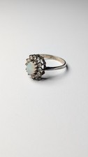 Vintage Sterling Silver Opal Cluster Ring | Size N 1/2 | 925 Silver