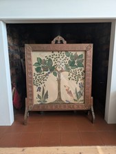 Vintage Arts and Crafts Copper Fireguard