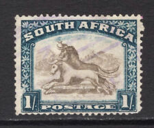 M20038 South Africa 1932 SG48cw - 1/- with Wmk inverted & TWISTED HORN variety