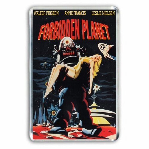 Retro forbidden planet with - ,