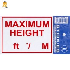 Maximum Height Sticker,V662