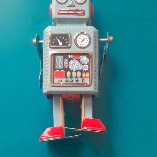 Vintage tin wind - tin, toy