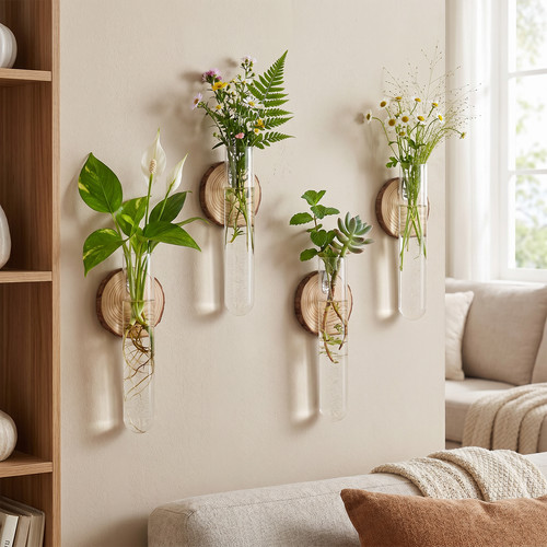 Wall hanging glass - glass, vase