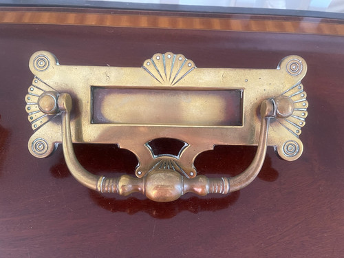 Antique vintage brass letter - brass,