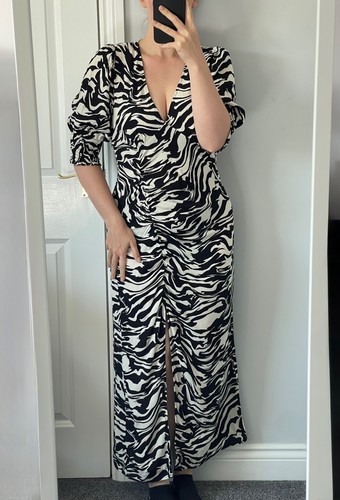 Zebra print maxi dress - print,