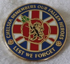 CHELSEA ENAMEL PIN BADGE (with CLIP fastening)