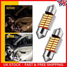 2x Car Festoon White LED COB