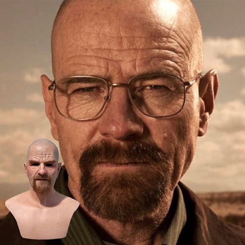 Realistic bald old man - bald, mask