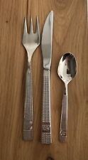 VTG BRITISH AIRWAYS CONCORDE CROWN CUTLERY KNIFE FORK SPOON SET By ATKINSON BROS
