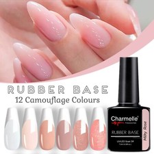 Camouflage Cover Rubber Base Coat Nail Gel Polish French Manicure Colours UV LED