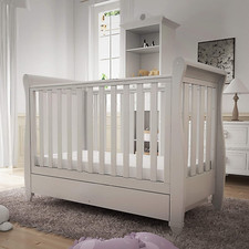 Eva Sleigh Cot Bed Drop Side