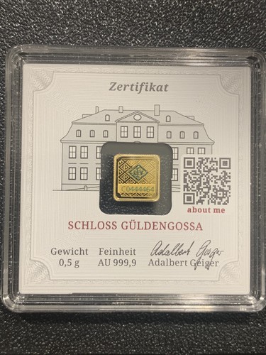 Geiger 24k gold bar in - 0.5g,