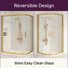 Brass quadrant offset shower - /,