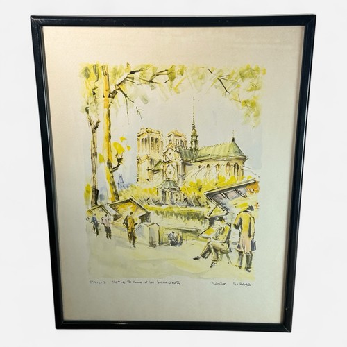 Paris notre dame framed print - dame,