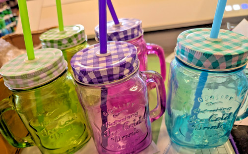 Drinking mason jars with - drinking,