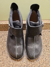 Alegria Caiti Ankle Boots 39 US 8.5 Black Leather Buckle Strap CAT-586