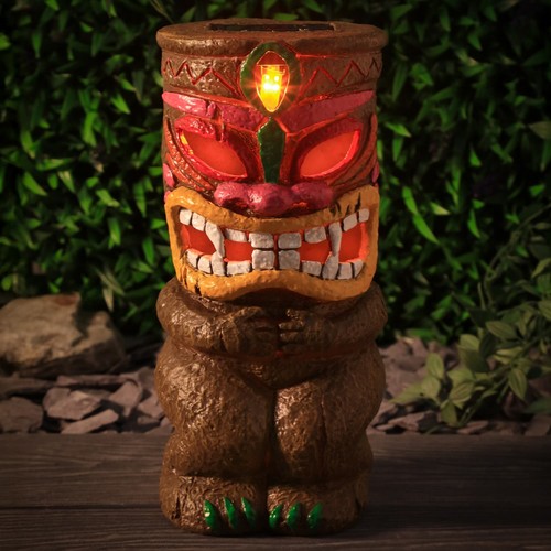 Solar powered tiki - tiki, with