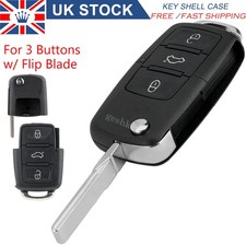 3 Button Flip Car Key Case for Skoda Fabia Octavia Superb 2001 - 2013 Remote Fob