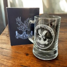 Crystal Palace FA Cup Winners 25 Glass Beer Mug Tankard
