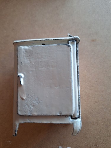 Vintage metal fridge - , for